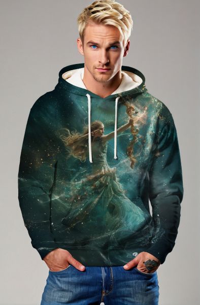 Sagittarius' Cosmic Archer: The Nebula’s Bow Hoodie, Sweatshirt, Zip-Up, T-Shirt-Hoodie