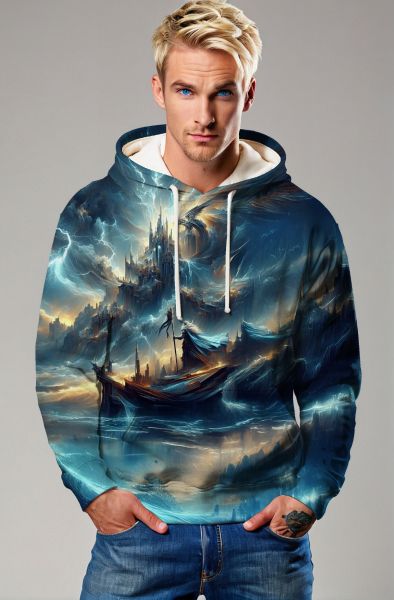 Scorpio Zodiac Collection: Mystical Realm and Twilight Castle Design Hoodie, Sweatshirt, Zip-Up, T-Shirt