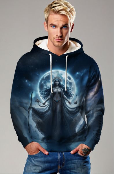 Scorpio Zodiac Collection: Celestial Scorpion Goddess Hoodie, Sweatshirt, Zip-Up, T-Shirt