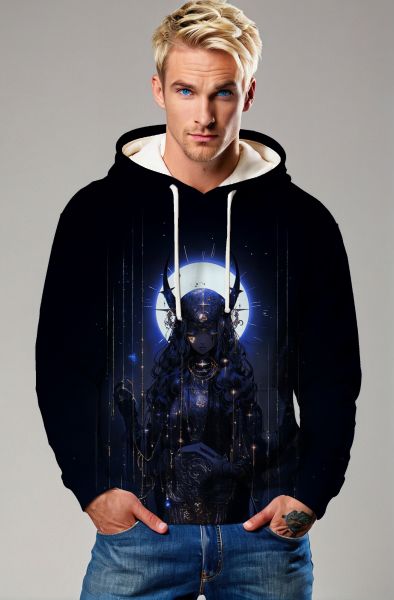 Taurus Zodiac Collection: The Moonlit Protector Hoodie, Sweatshirt, Zip-Up, T-Shirt