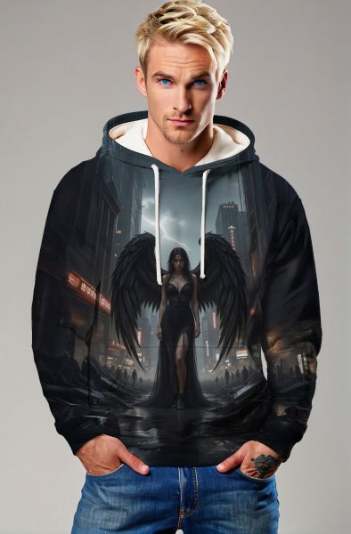 Virgo Zodiac Collection: The Dark Angel Hoodie, Sweatshirt, Zip-Up, T-Shirt
