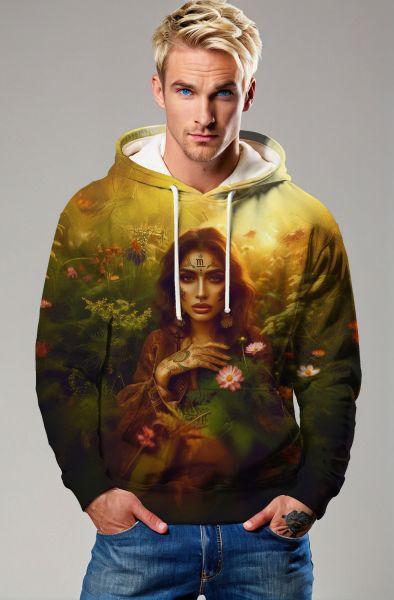 Virgo Zodiac Collection: The Garden Goddess Hoodie, Sweatshirt, Zip-Up, T-Shirt