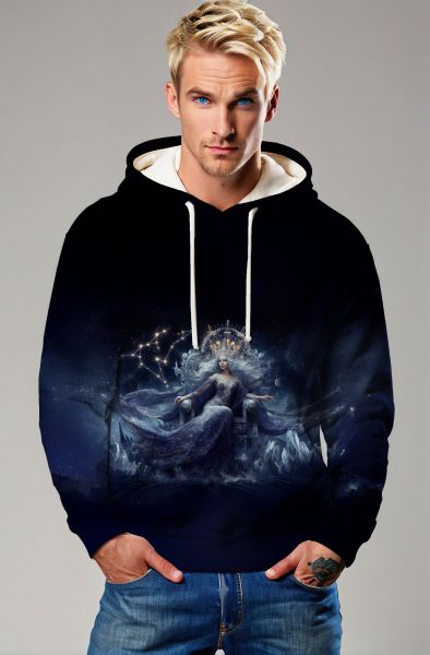 Virgo Zodiac Collection: The Celestial Empress Hoodie, Sweatshirt, Zip-Up, T-Shirt