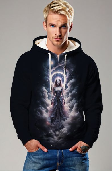 Virgo Zodiac Collection: The Ethereal Guardian Hoodie, Sweatshirt, Zip-Up, T-Shirt