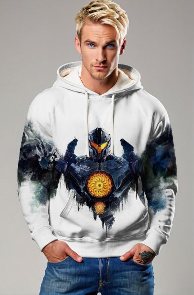 White Mecha Core Hoodie – Titan Reactor Edition