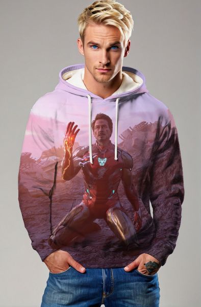 Endgame Moment – Twilight Red & Purple Pullover Hoodie