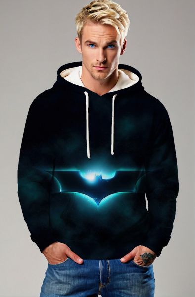 Knightfall Emblem Hoodie – Midnight Blue