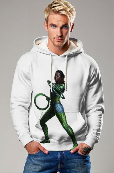 White Black Panther Hoodie