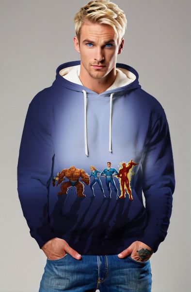Fantastic Four (Reboot 2005) Team Heroes Hoodie