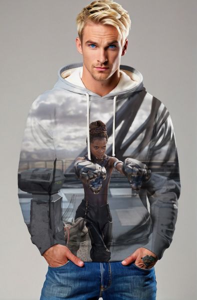 Black Panther Gray Hoodie