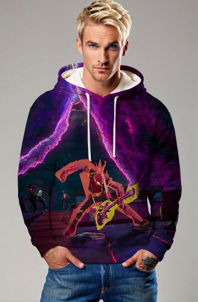 Hobie Brown Hoodie – Spider-Punk Rock Vibes