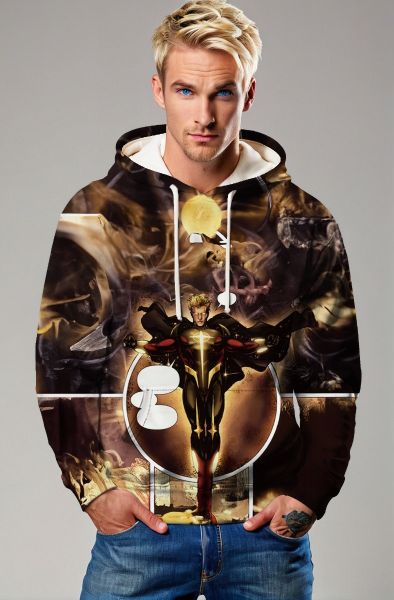 Quasar (Wendell Vaughn) Hoodie - Cosmic Gold Edition