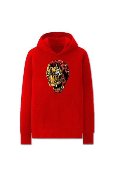 Iron Man Man Terror Style Marvel Inspired Hoodie Solid-Red