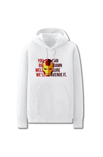 Iron Man Solid Color Super Hero I Marvel Inspired Hoodie Solid