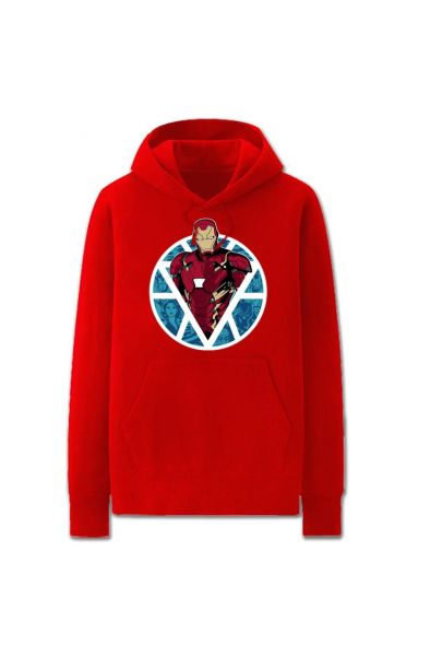 Iron Man Solid Color Super Hero I Marvel Inspired Hoodie Solid Unisex-Red