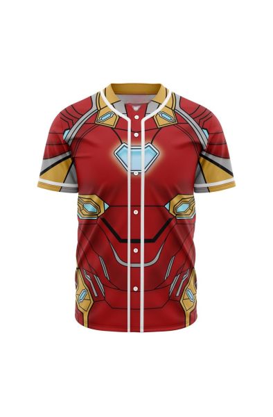 Ironman Cosplay Marvel Baseball Jersey