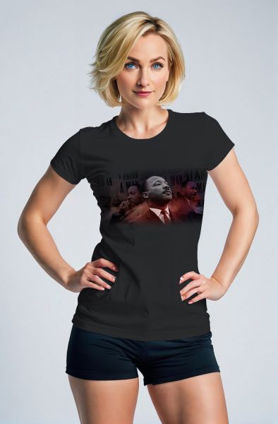 MLK Street Fashion Cool Grey Graphic Tee