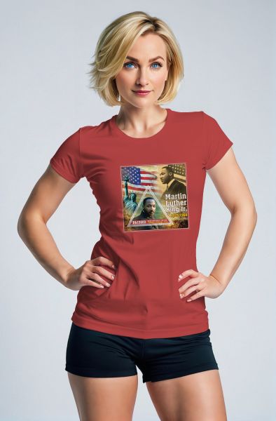 Retro Red Martin Luther King Graphic Tee