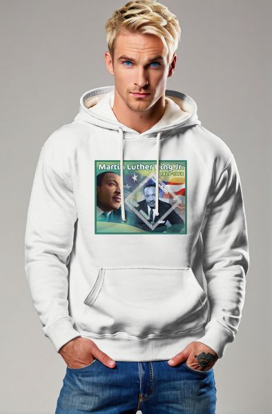 Dream of Equality Martin Luther King White Hoodie