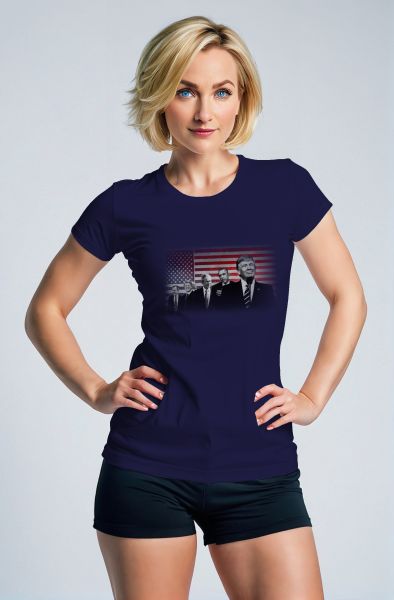 Patriotic Gradient American Flag Presidential Memorial TShirt