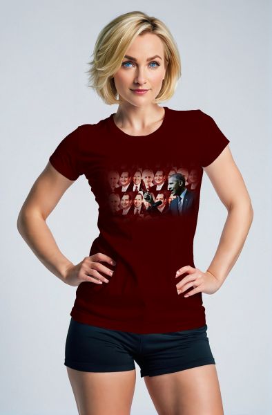Vintage Red Obama Presidential Portrait TShirt