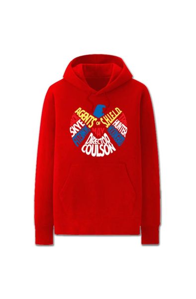 Iron Man Solid Color Hydra Iron M Marvel Inspired Hoodie Solid-Red