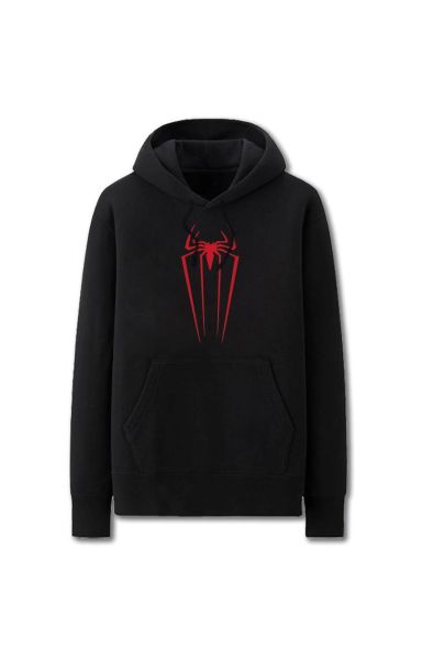 Spider-Man Solid Color The Amazing Marvel Inspired Hoodie Solid-Black