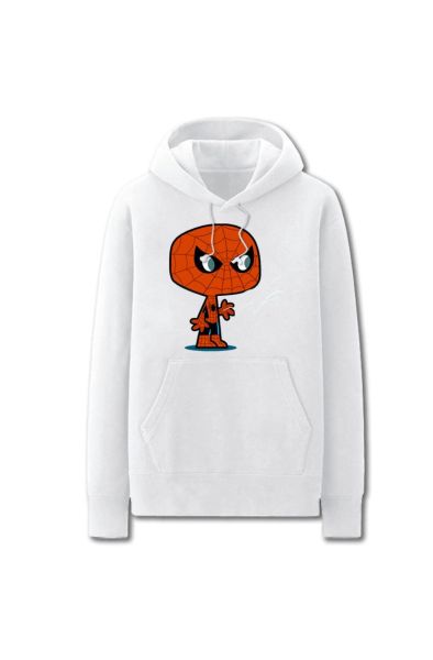 Solid Color Spiderman Cartoon Style Super Cute Spiderman Hoodie Solid