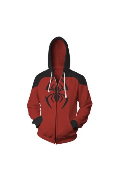 Avengers Spiderman The Avengers Marvel Inspired Zip Up Hoodie Unisex