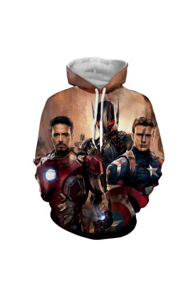 Avengers The Avengers Captain Ame Marvel Inspired Hoodie Black