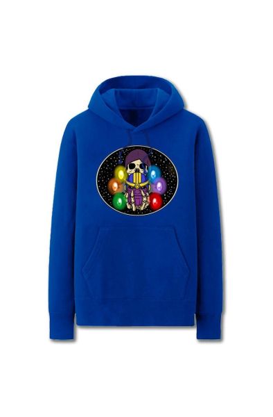 Avengers Solid Color Death Infini Marvel Inspired Hoodie Solid-Blue