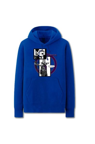 Avengers Solid Color Hawkeye Cart Marvel Inspired Hoodie Solid