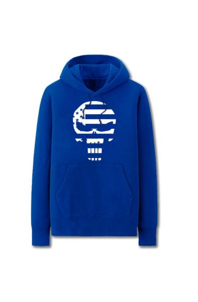 Avengers Solid Color Skull Punish Marvel Inspired Hoodie Solid