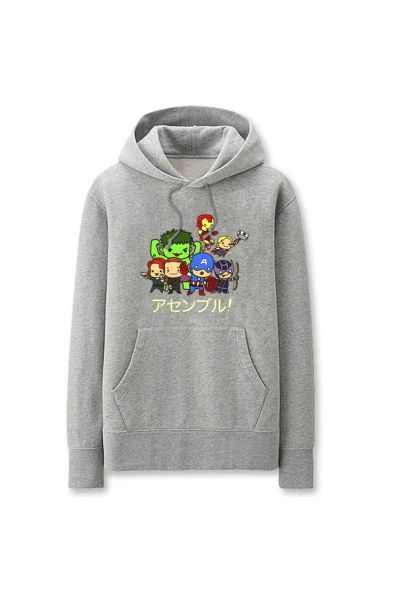 Avengers Solid Color Super Hero A Marvel Inspired Hoodie Solid