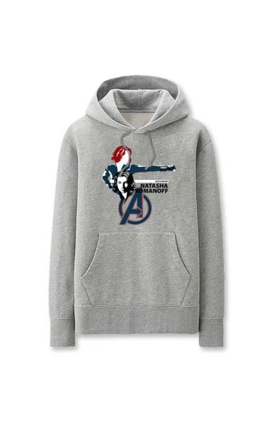 Avengers Solid Color Super Hero B Marvel Inspired Hoodie Solid Black