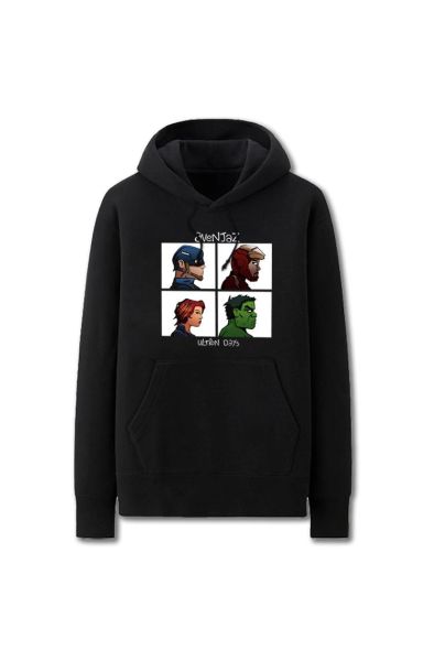 Avengers Solid Color Super Hero S Marvel Inspired Hoodie Solid
