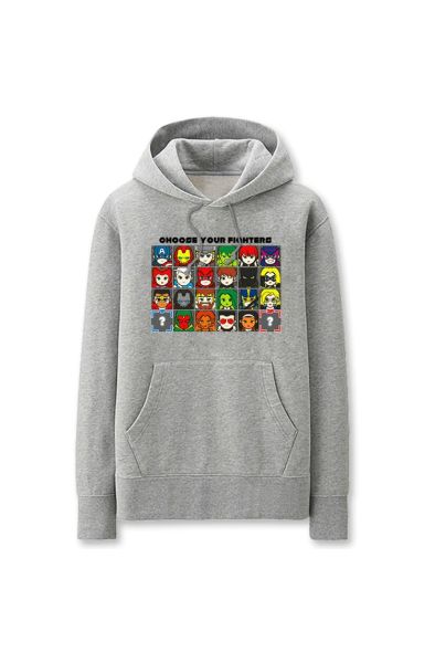 Avengers Solid Color Superhero As Marvel Inspired Hoodie Solid