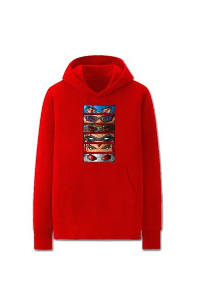 Avengers Solid Color The Avengers Marvel Inspired Hoodie Solid Streetwear-Red