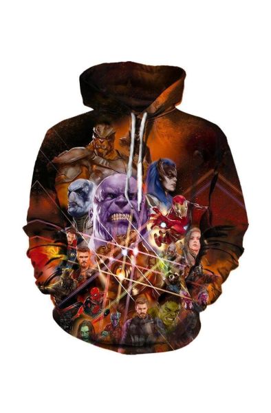 Avengers Zip Up Hero Collection Y Marvel Inspired Zip Up Hoodie Yellow