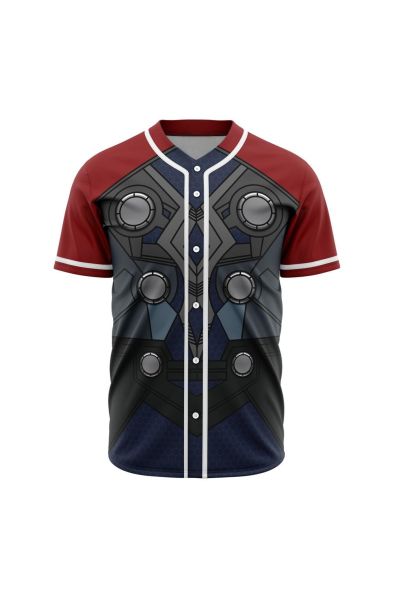 Thor Cosplay Marvel Baseball Jersey