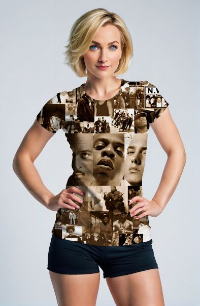Sepia Hip-Hop Legends & Black History Month T-Shirts, Hoodies, Zip-Up Jackets, and Pullovers-T-Shirt
