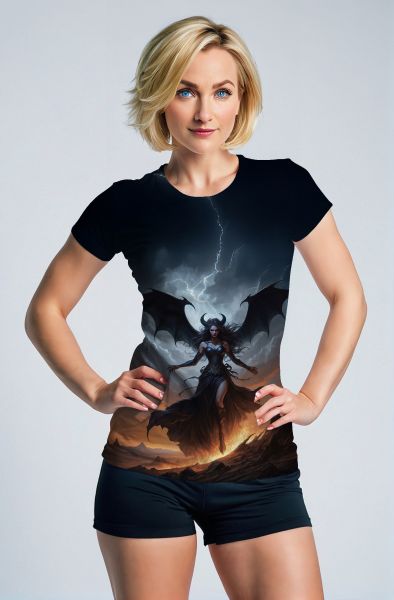 Aries Zodiac Collection: The Dark Goddess of Fire Hoodie, Sweatshirt, Zip-Up, T-Shirt-T-Shirt