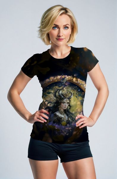 Aries Zodiac Collection: The Fiery Sorceress Hoodie, Sweatshirt, Zip-Up, T-Shirt-T-Shirt