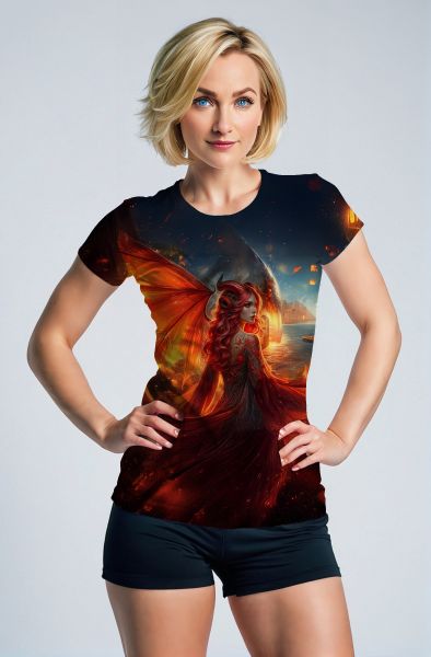 Aries Zodiac Collection: The Fiery Sorceress Hoodie, Sweatshirt, Zip-Up, T-Shirt-T-Shirt