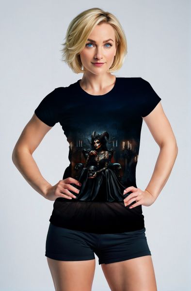 Aries Zodiac Collection: The Goddess of Midnight Flames Hoodie, Sweatshirt, Zip-Up, T-Shirt-T-Shirt