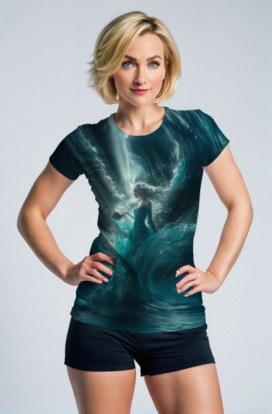 Aquarius Zodiac Collection: Cosmic Waterbearer Hoodie, Sweatshirt, Zip-Up, T-Shirt-T-Shirt