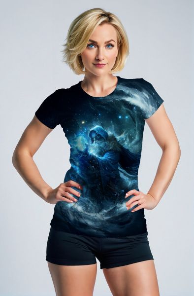 Aquarius Zodiac Collection: Elemental Flow Hoodie, Sweatshirt, Zip-Up, T-Shirt-T-Shirt