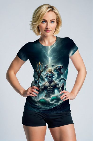 Aquarius Zodiac Collection: Ocean's Fury - The Stormbringer Hoodie, Sweatshirt, Zip-Up, T-Shirt-T-Shirt