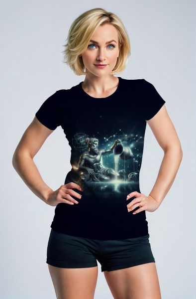 Aquarius Zodiac Collection: The Cosmic Vessel - Galactic Waters Hoodie, Sweatshirt, Zip-Up, T-Shirt