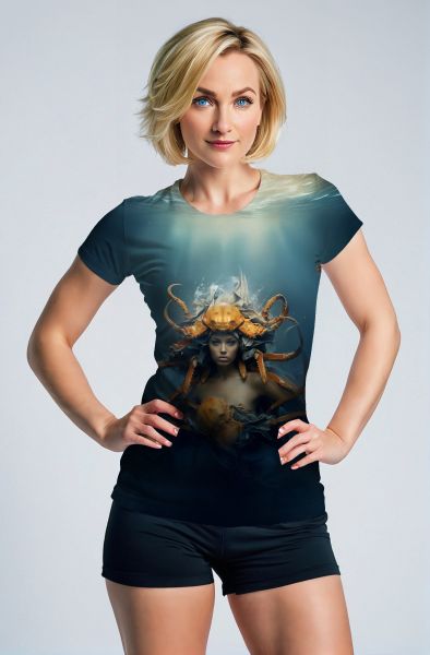 Cancer Zodiac Collection: The Oceanic Queen Hoodie, Sweatshirt, Zip-Up, T-Shirt-T-Shirt